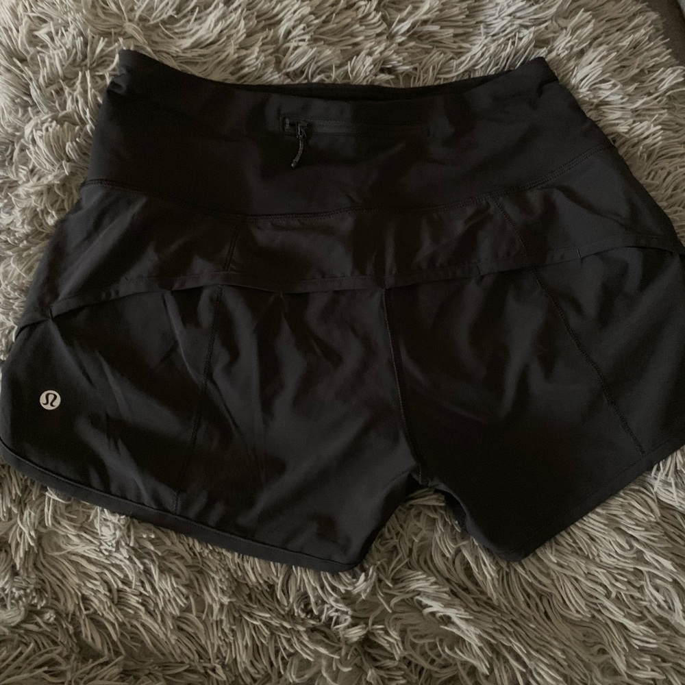 Size 8 Black lululemon shorts